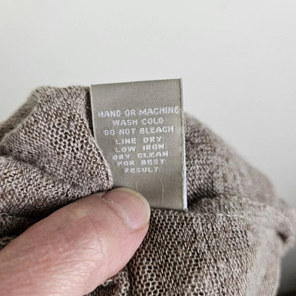 Joan Vass Heather Gray Oversized Knit Sweater 1/2 Zip Dolman Sleeves Size Medium - Picture 8 of 10